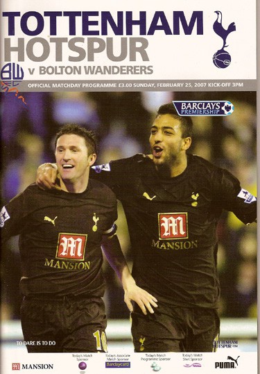 Tottenham Hotspur FC v Bolton Wanderers FC